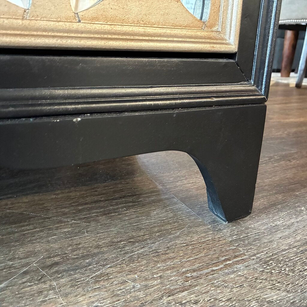 Mirrored Geometric Bar Cabinet - Acosta's Home