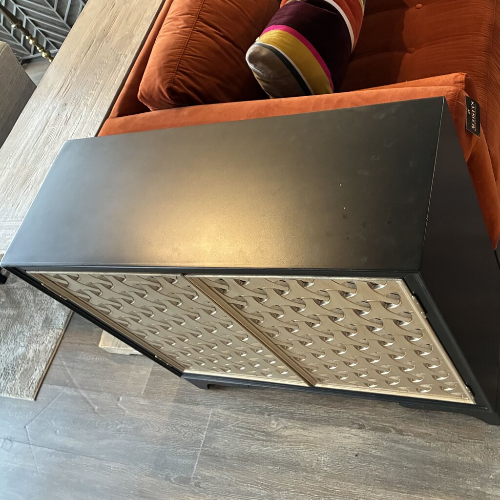 Mirrored Geometric Bar Cabinet - Acosta's Home