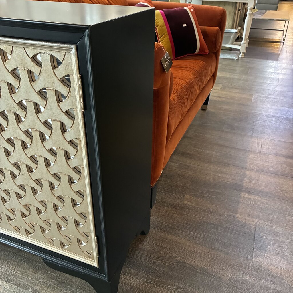 Mirrored Geometric Bar Cabinet - Acosta's Home