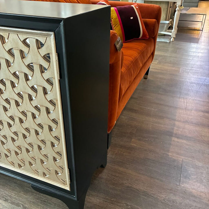 Mirrored Geometric Bar Cabinet - Acosta's Home