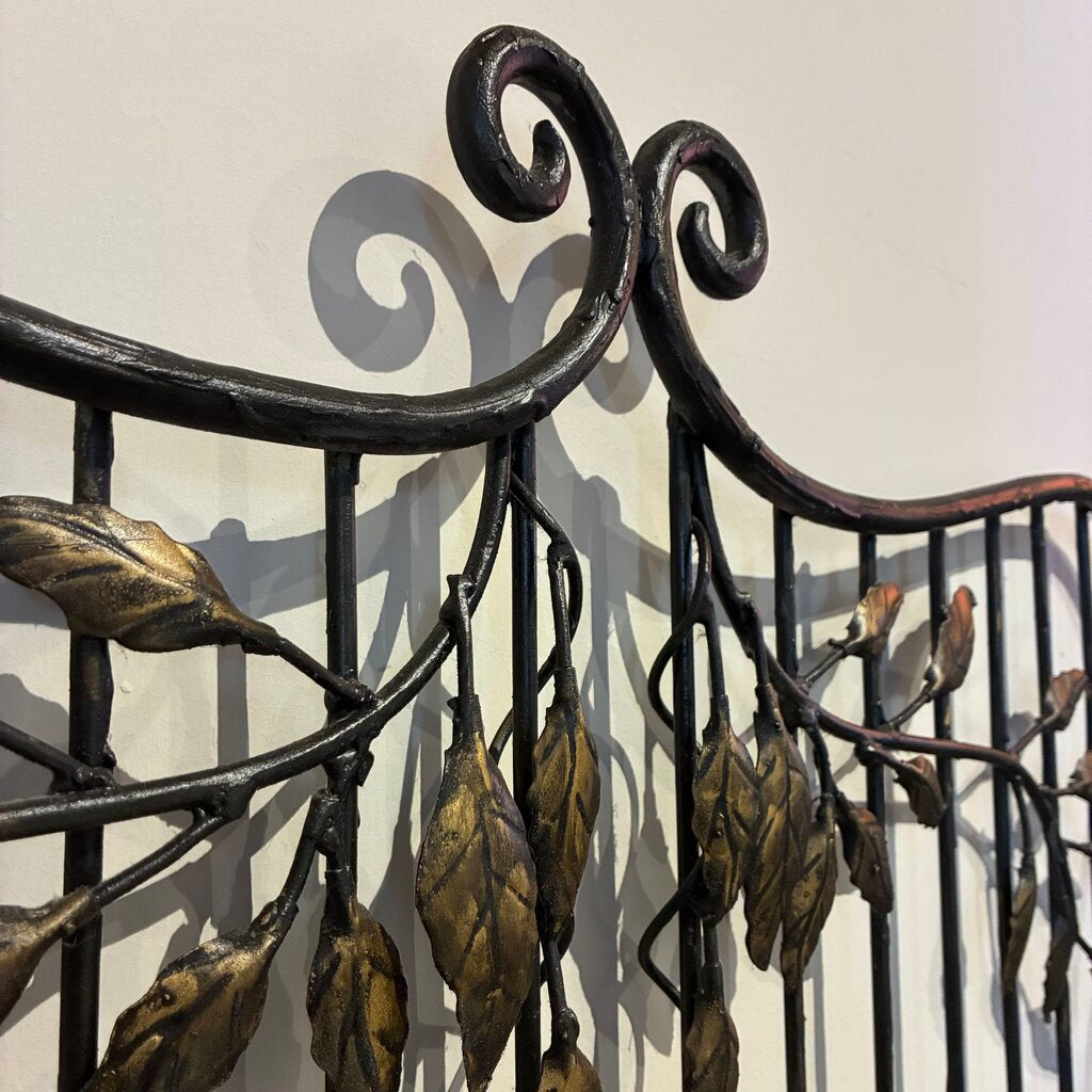 Wrought Iron & Stone Baker's Rack
