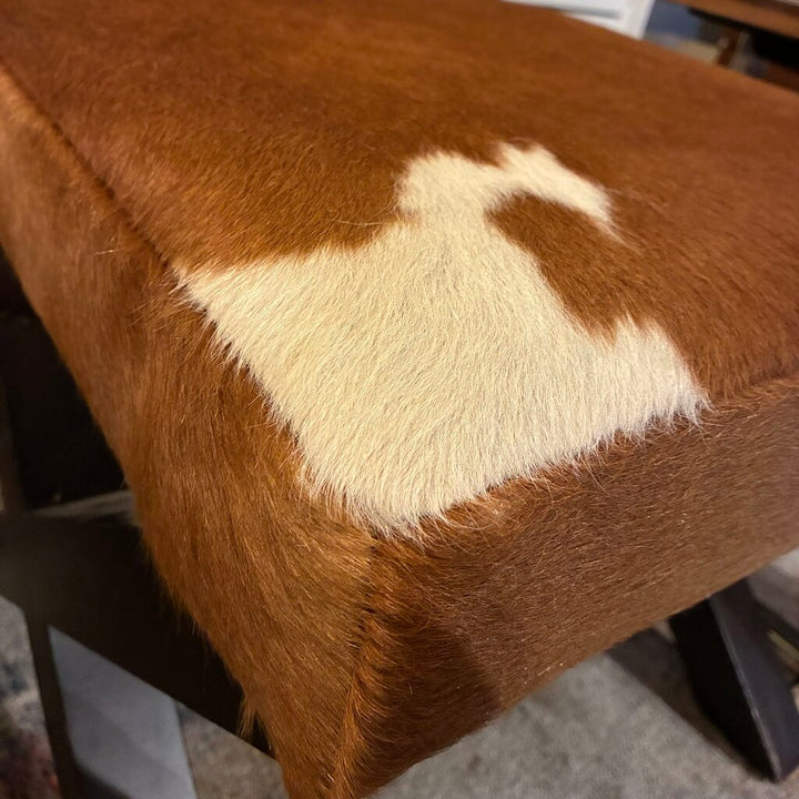 Cowhide Footstool