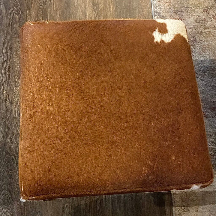 Cowhide Footstool