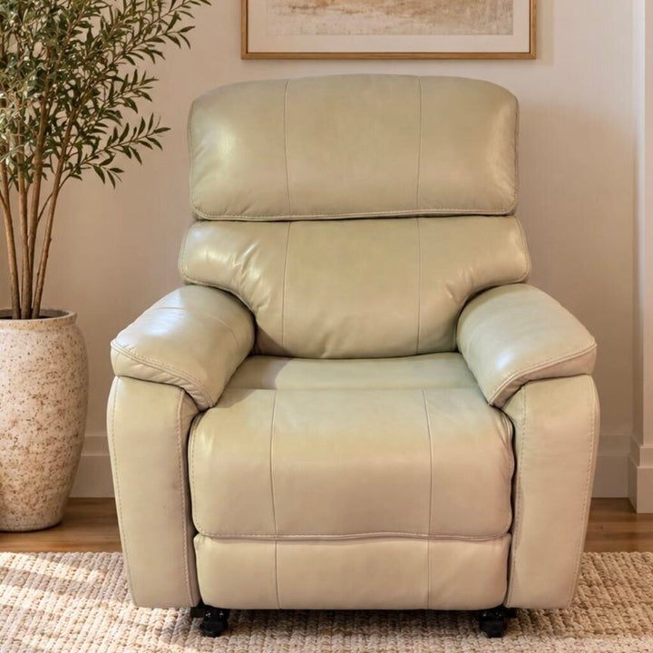 Columbia Leather Power Glider Recliner w/ Power Headrest