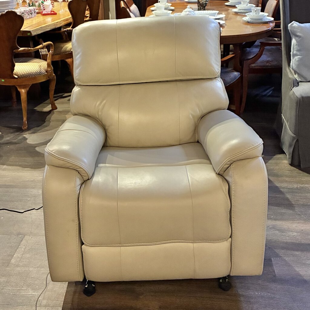 Columbia Leather Power Glider Recliner w/ Power Headrest