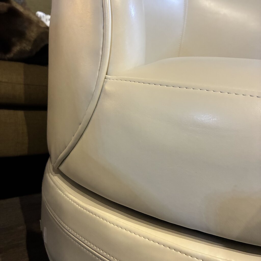 Orig. Price $470 - Phoebe Swivel Leather Chair