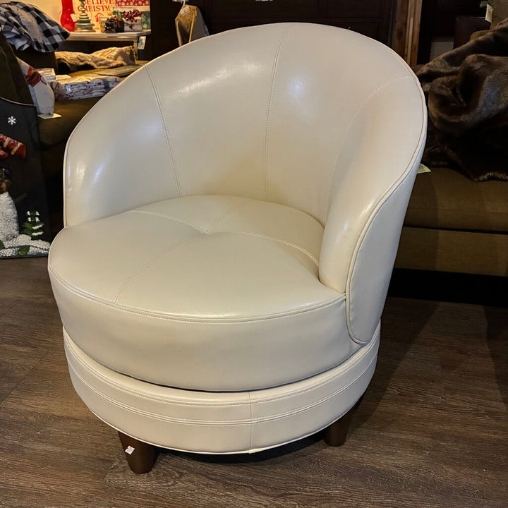 Orig. Price $470 - Phoebe Swivel Leather Chair