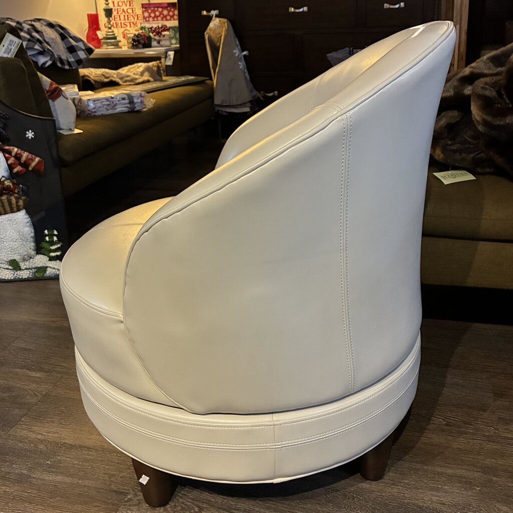 Orig. Price $470 - Phoebe Swivel Leather Chair