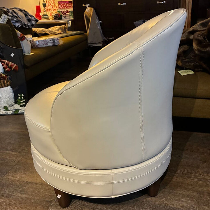 Orig. Price $470 - Phoebe Swivel Leather Chair