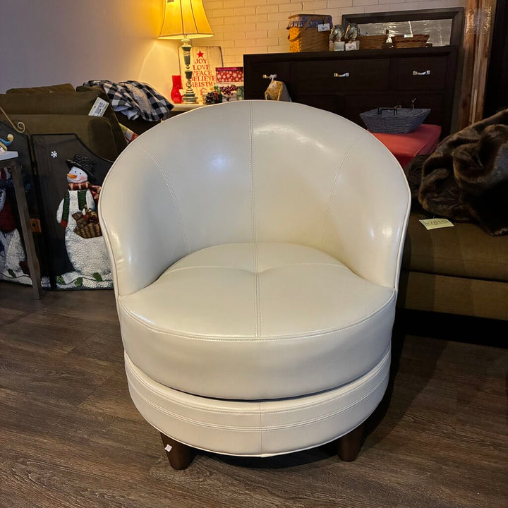 Orig. Price $470 - Phoebe Swivel Leather Chair