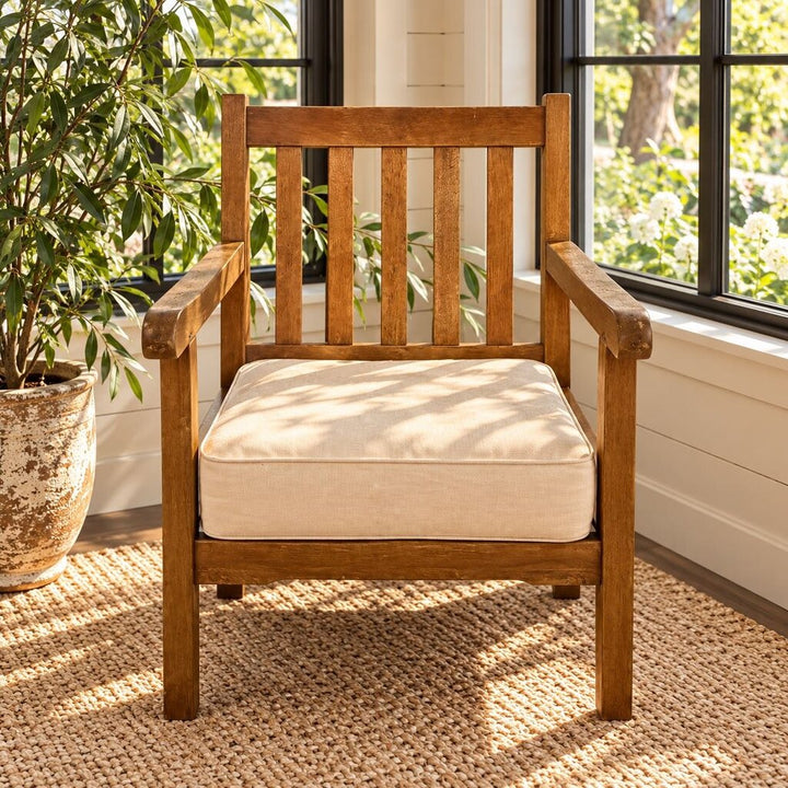 Mission-style Chair w/ Cushion