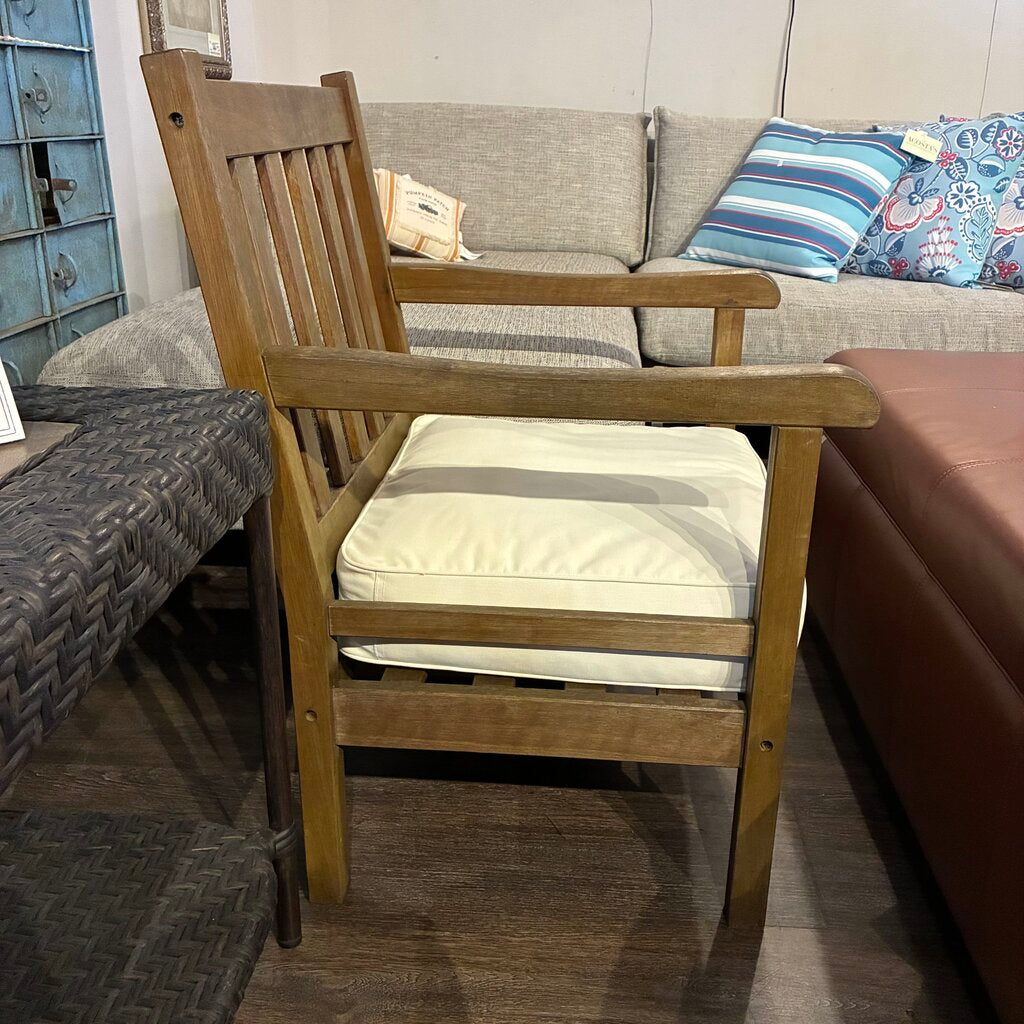 Mission-style Chair w/ Cushion