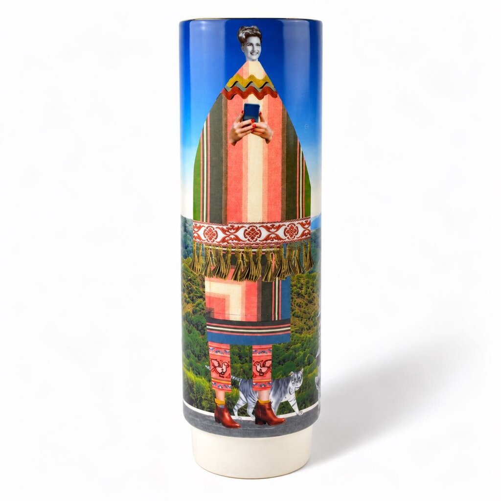 Whimsical Asian Vase