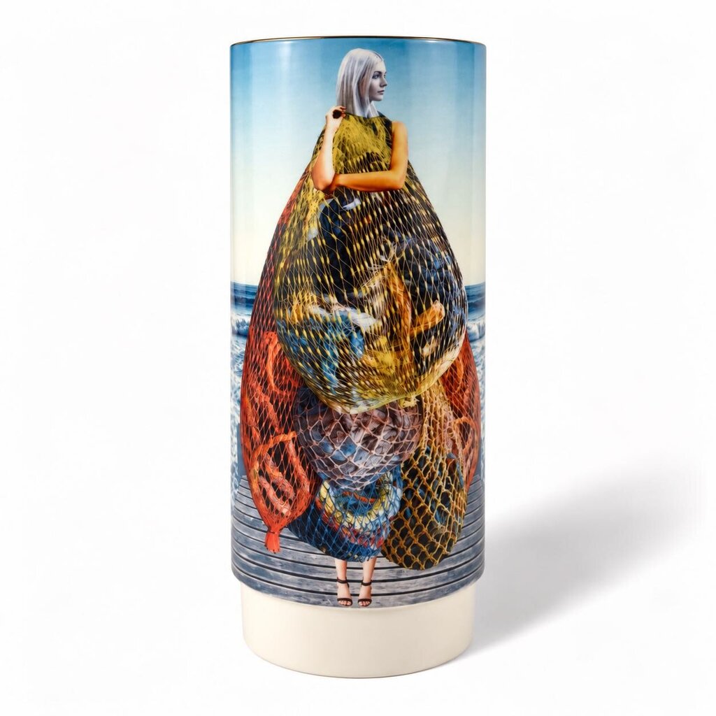 Whimsical Nautical Vase