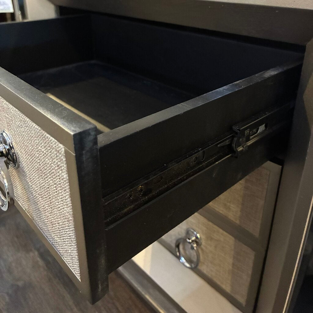 Orig. Price $500 - Mirrored 3-Drawer Nightstand
