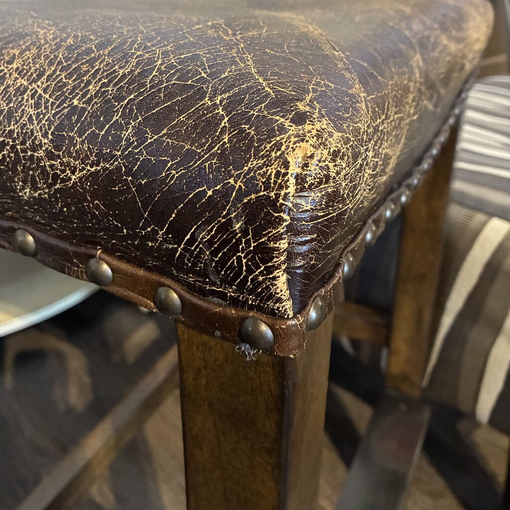 Orig. Price $419 - Manchester Backless Stool w/ Nailhead Trim