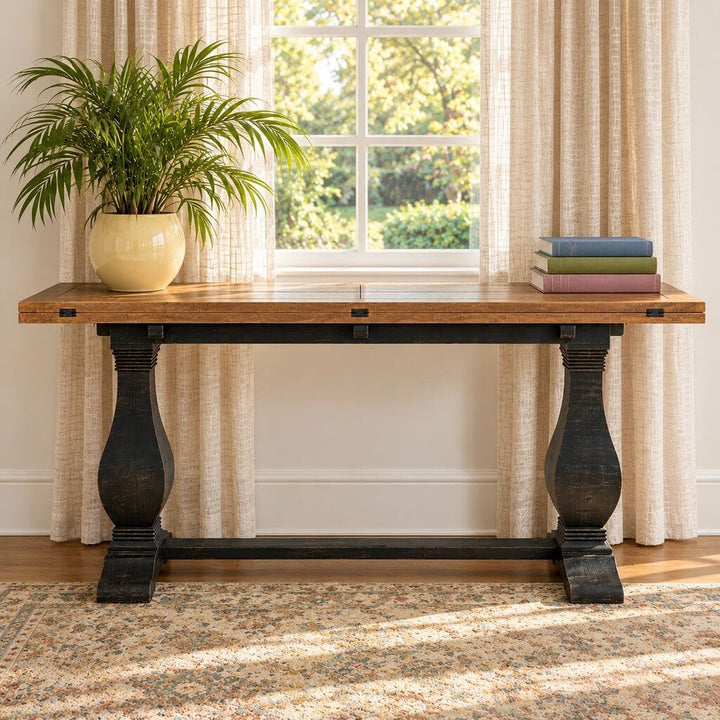 Orig. Price $689 - Solid Wood Flip-Top Sofa Table