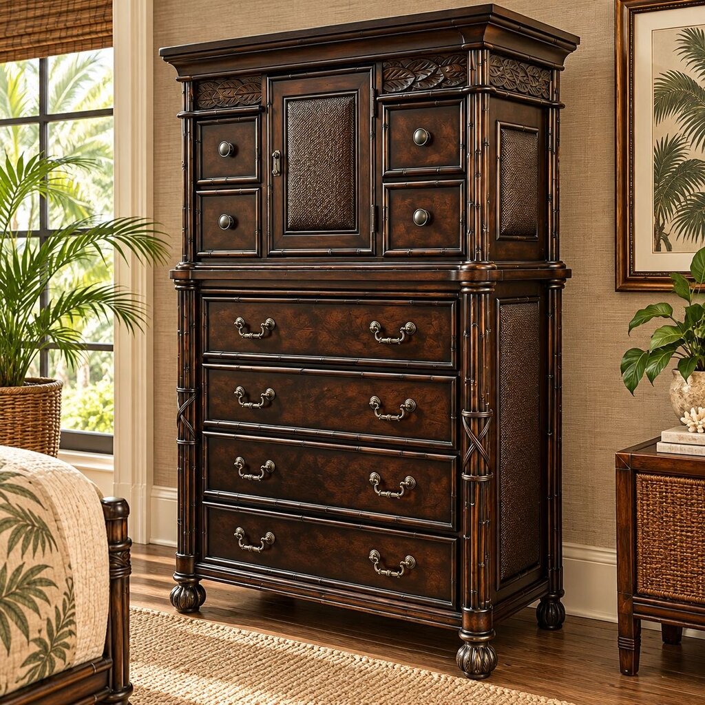 Orig. Price $1,000 - West Indies II Tall Chest