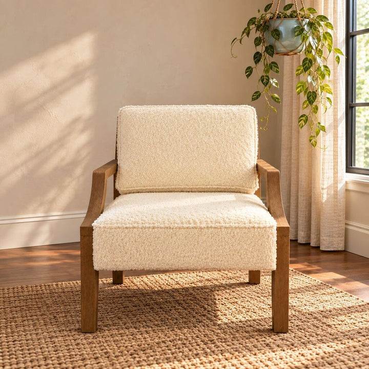 Orig. Price $1,419 - Waylon Sherpa Accent Chair - Acosta's Home
