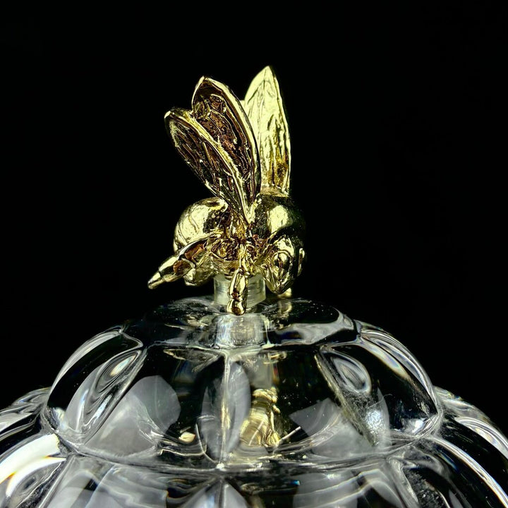 Cut Crystal Honey Box w/ Dipper - Box
