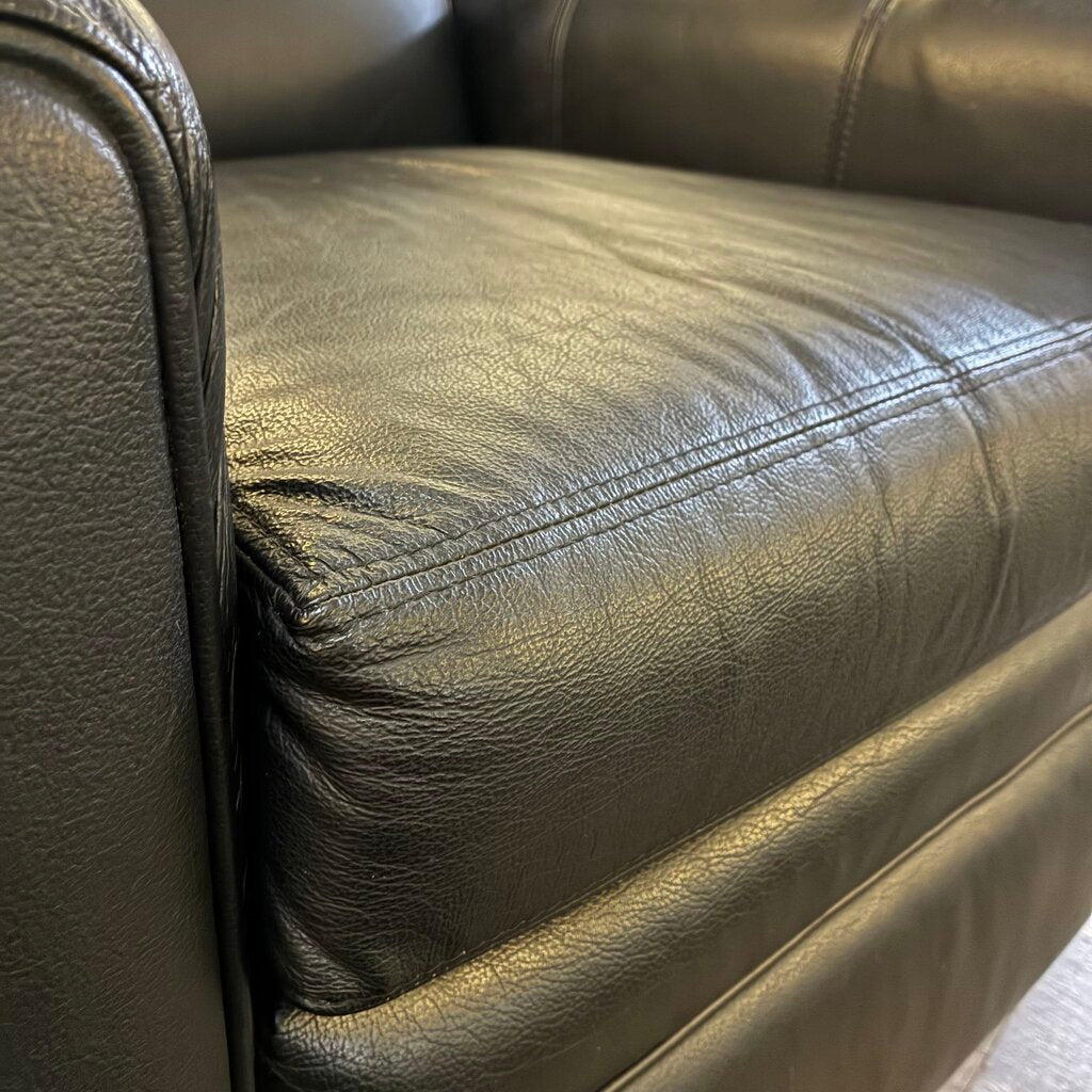 Orig. Price $1200 - Leather Push Back Recliner