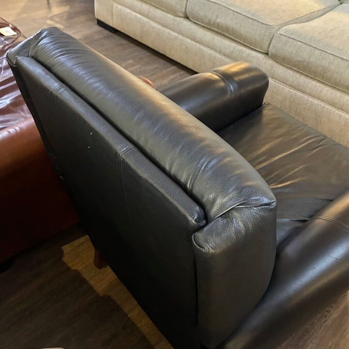 Orig. Price $1200 - Leather Push Back Recliner