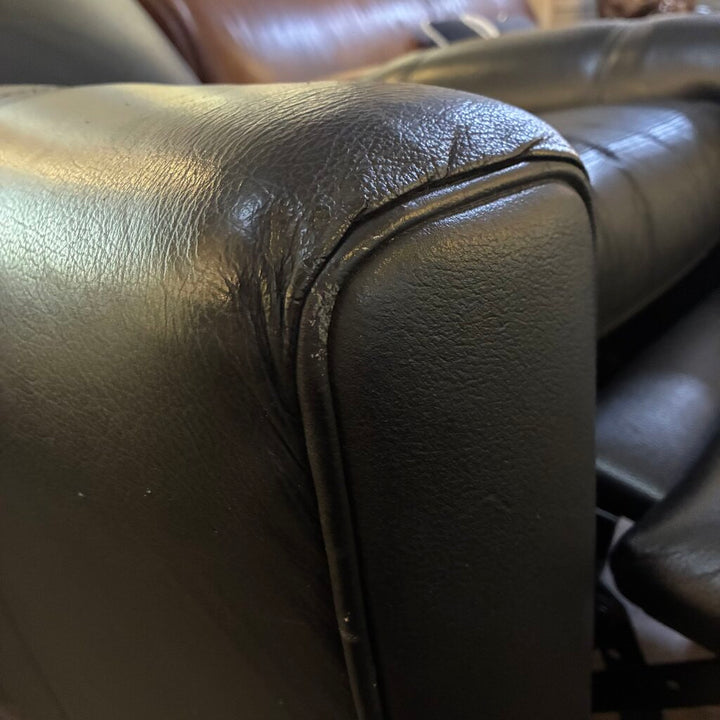 Orig. Price $1200 - Leather Push Back Recliner