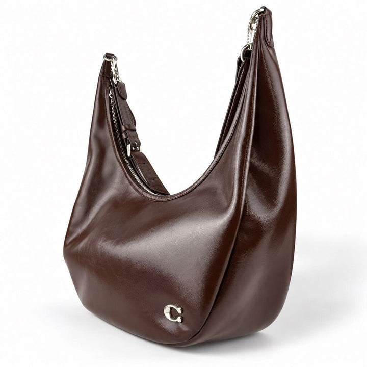 Glazed Leather "Juliet " Hobo Sling