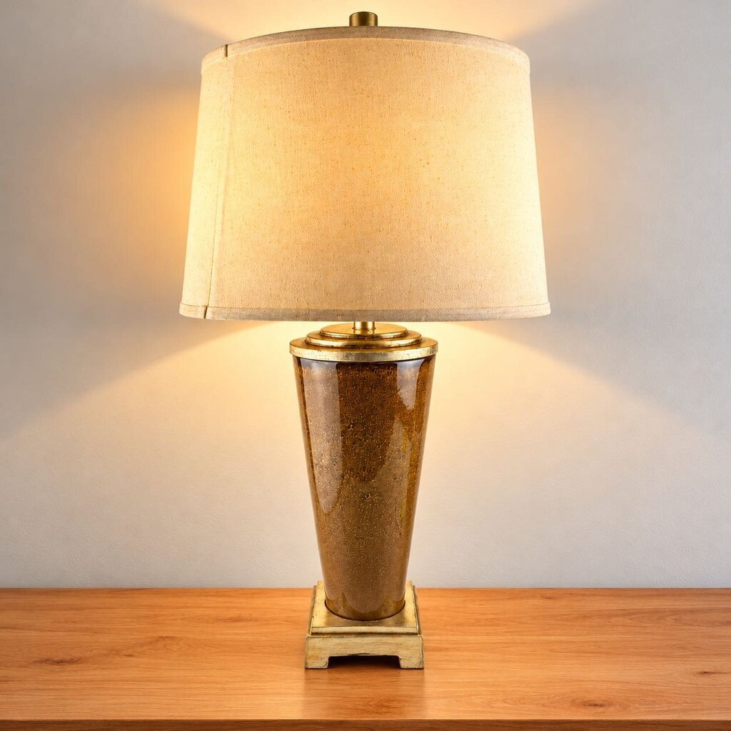 Glazed Drip Vase Lamp