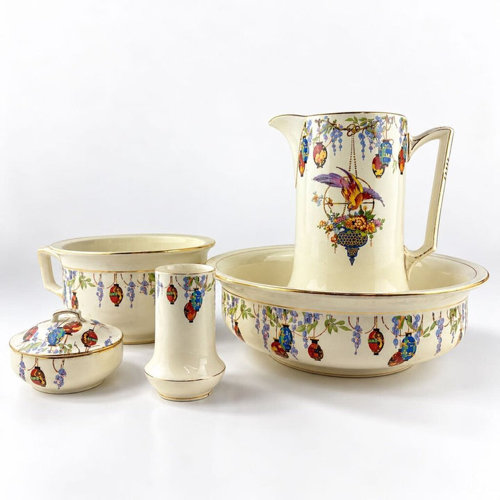 5 Piece Vintage Wash Basin - RUTLAND