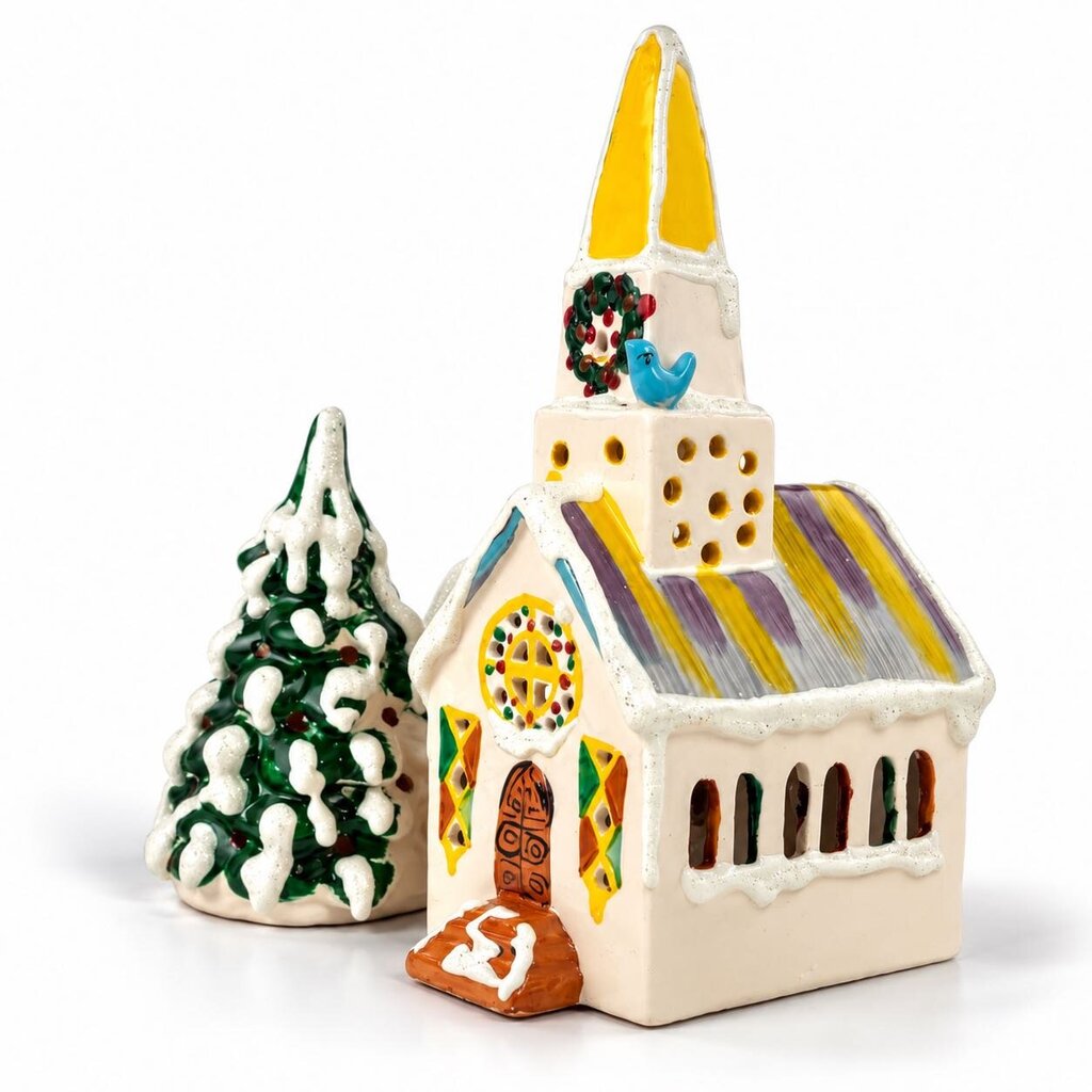 Rare - Original 1976 Steepled Church