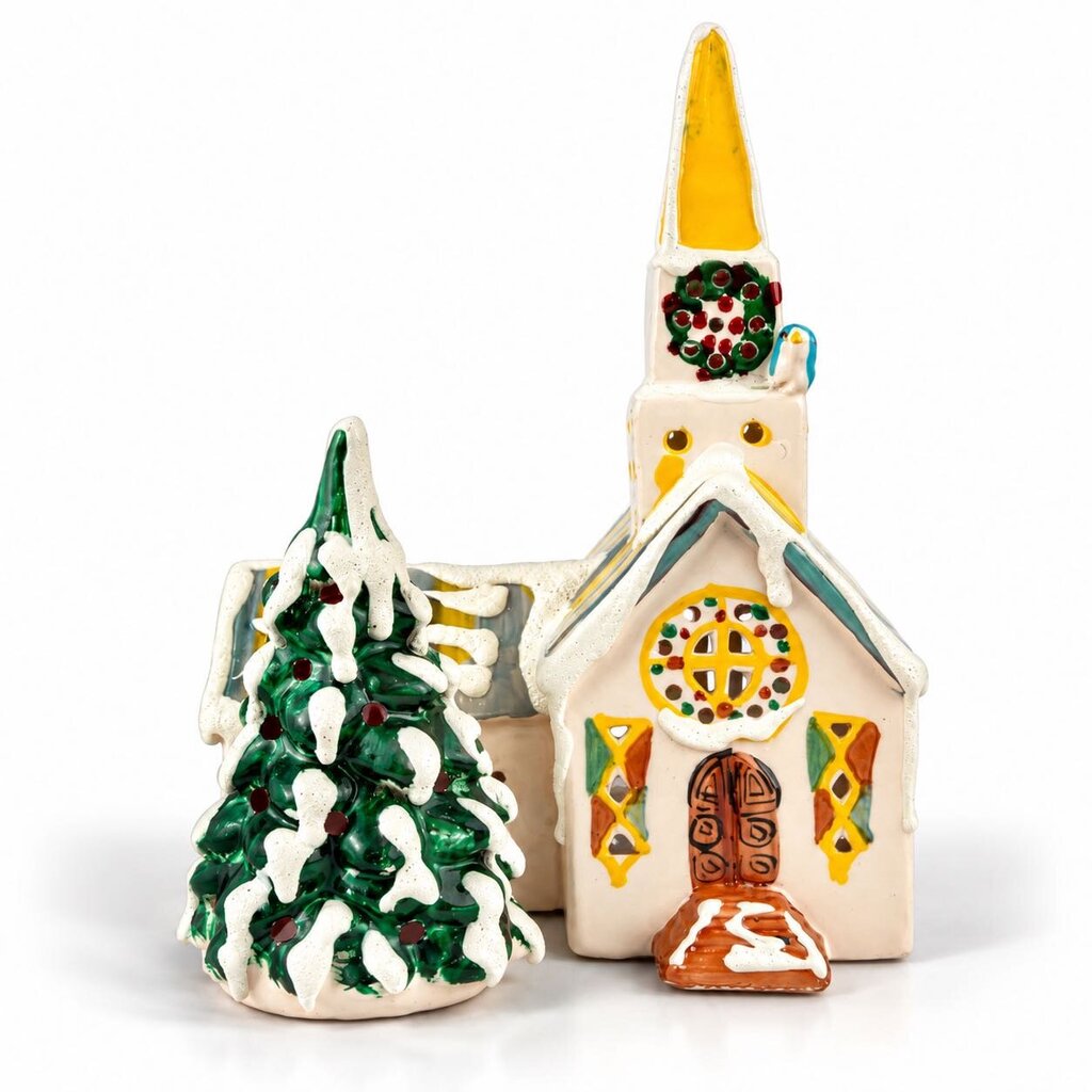 Rare - Original 1976 Steepled Church