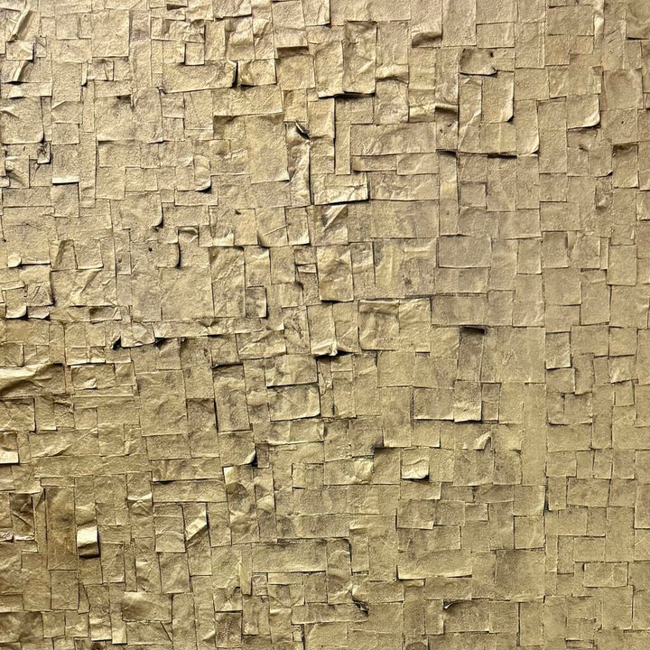 Orig. Price $1000 - Gilded Mosaic Textured Mixed Media Canvas Art