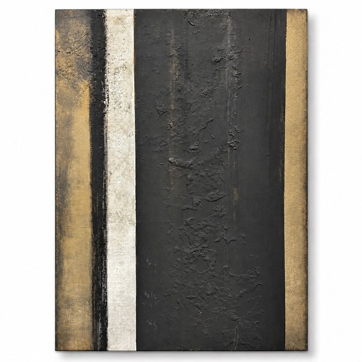 Orig. Price $550 - Urban Contrast Textured Abstract Canvas Art