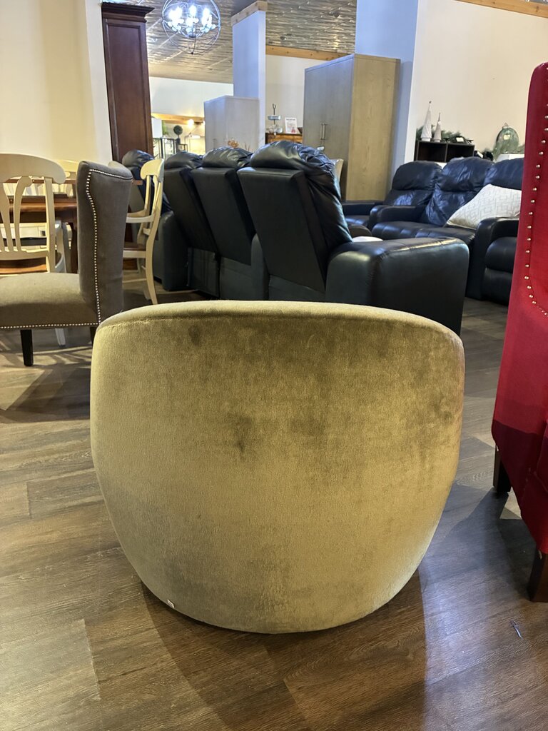 Orig. Price $4,075 - Mohair Oliver Swivel Chair