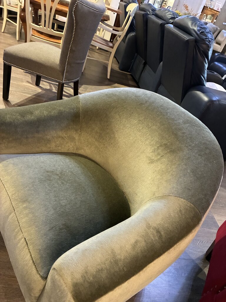 Orig. Price $4,075 - Mohair Oliver Swivel Chair