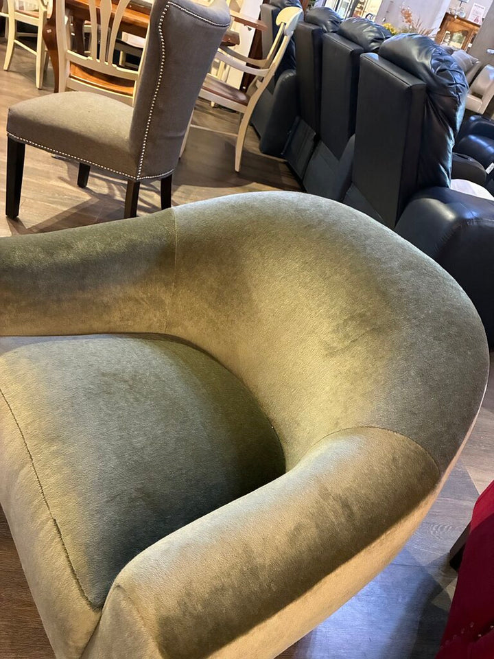 Orig. Price $4,075 - Mohair Oliver Swivel Chair