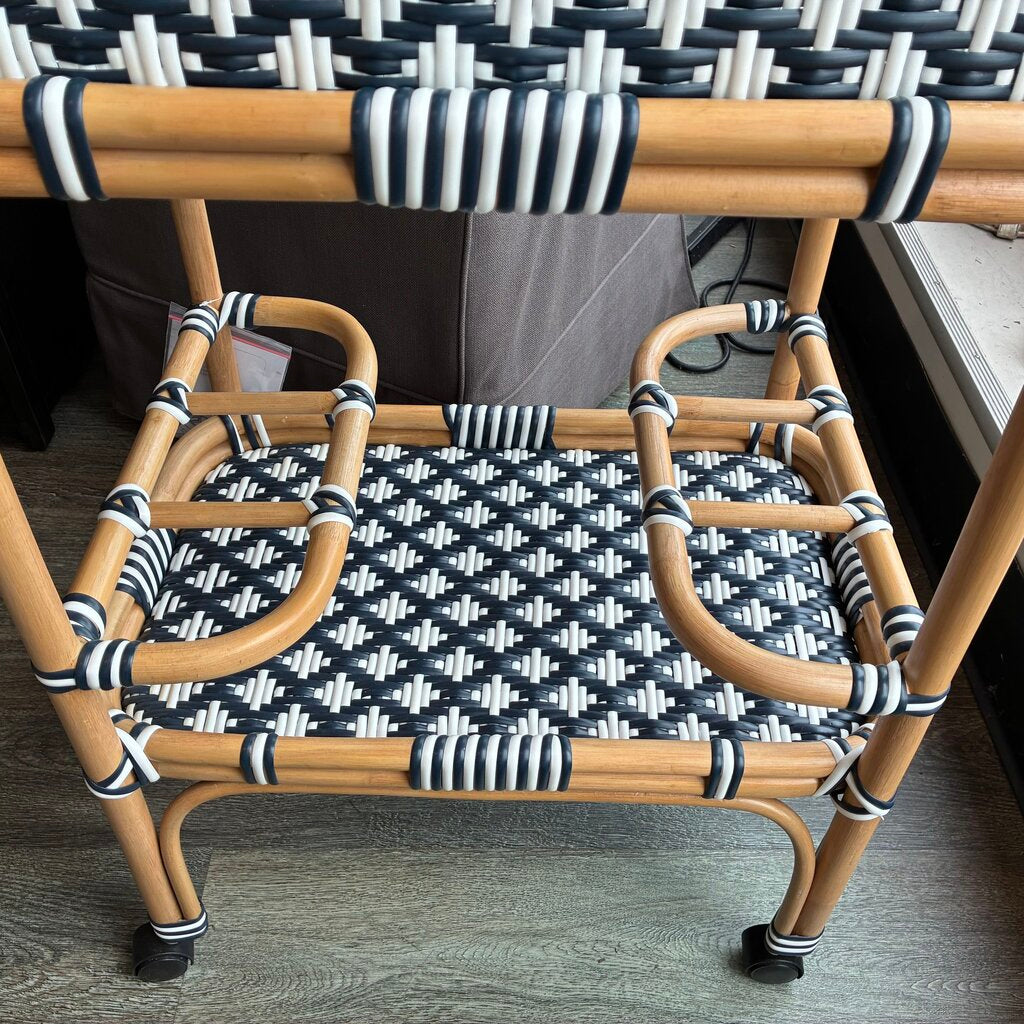 Orig. Price $1,169 - Selena Rattan Serving Cart