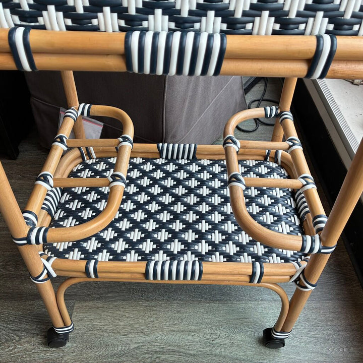 Orig. Price $1,169 - Selena Rattan Serving Cart