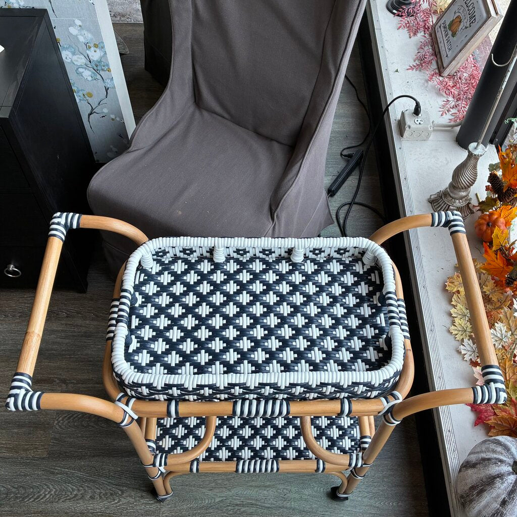 Orig. Price $1,169 - Selena Rattan Serving Cart