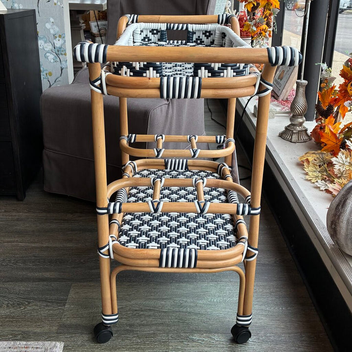 Orig. Price $1,169 - Selena Rattan Serving Cart
