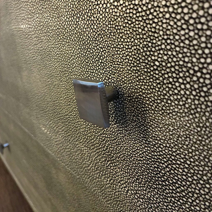 Orig. Price $1,822 - Shagreen Embossed Low Dresser