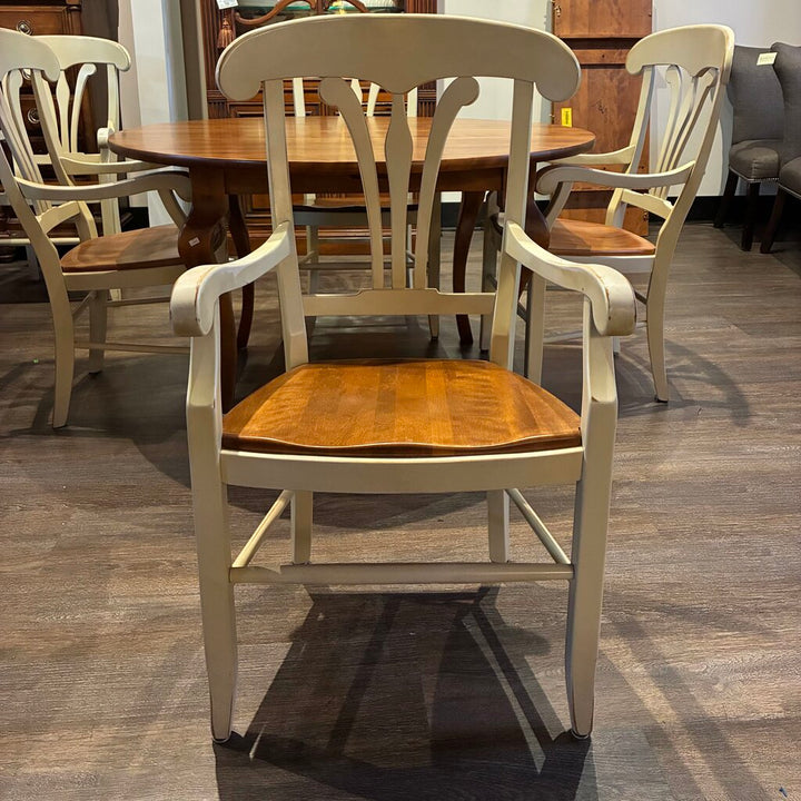 Orig. Price $8,200 - Country Manor Dining Table w/ 6 Chairs & 2 Leaves - Acosta's Home