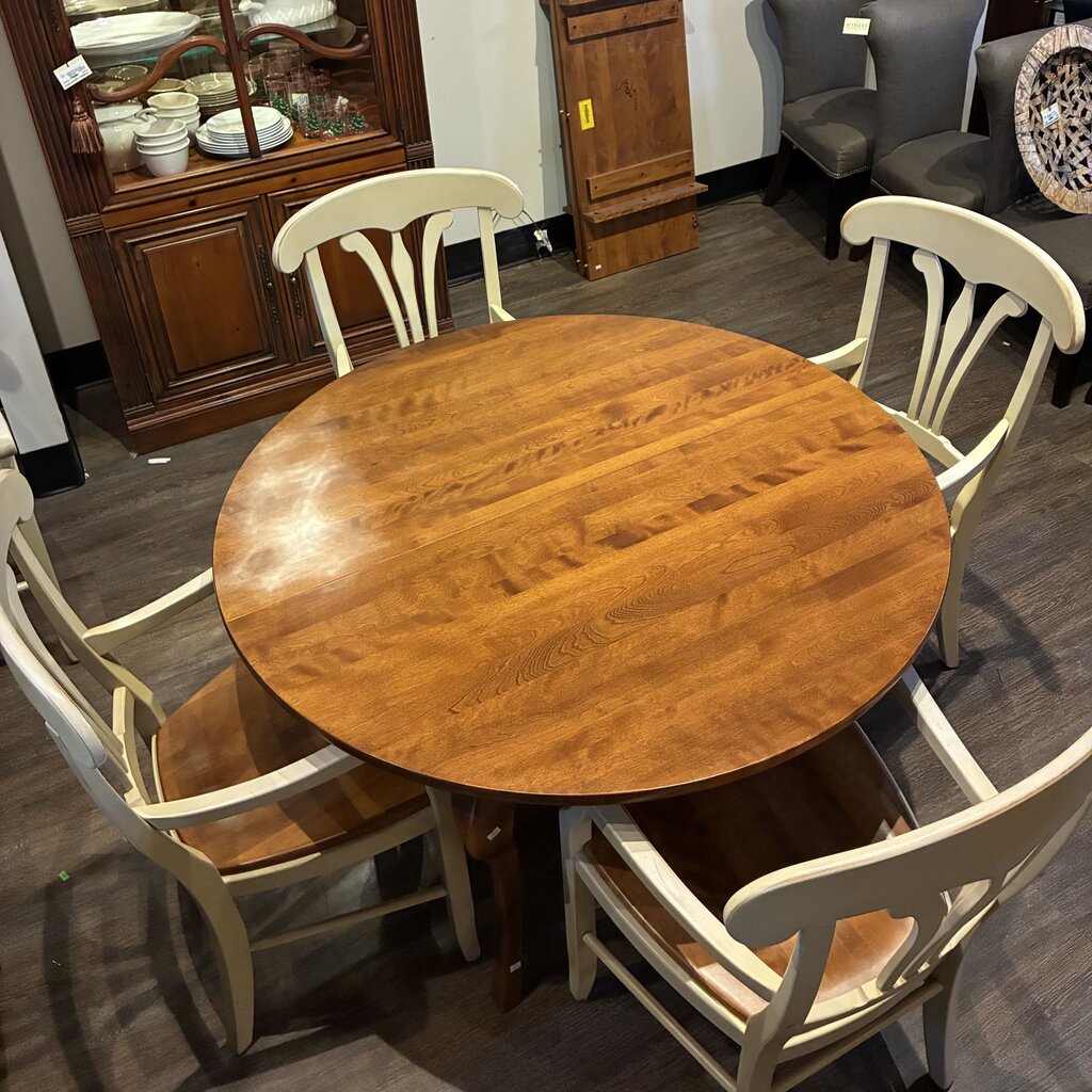 Orig. Price $8,200 - Country Manor Dining Table w/ 6 Chairs & 2 Leaves - Acosta's Home