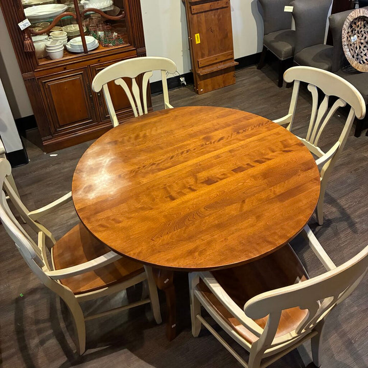 Orig. Price $8,200 - Country Manor Dining Table w/ 6 Chairs & 2 Leaves - Acosta's Home