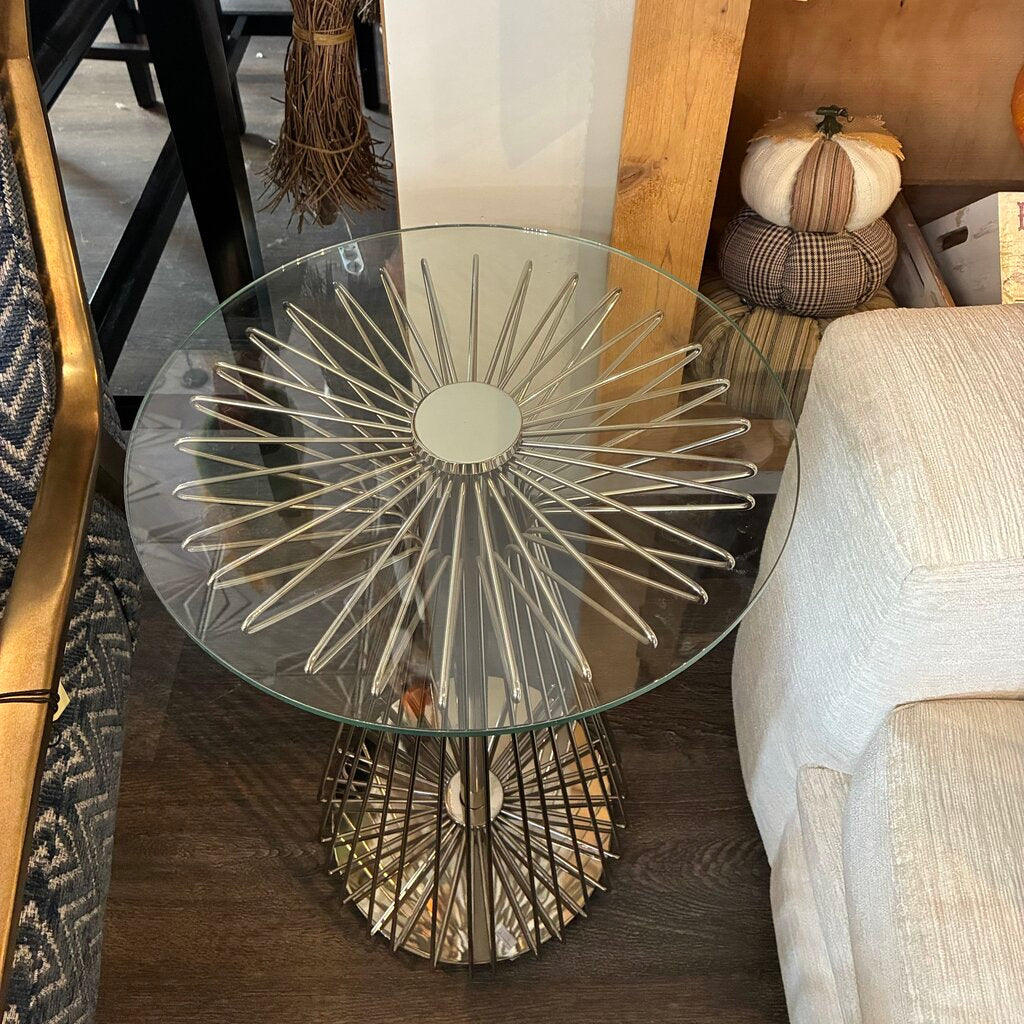 Orig. Price $350 - Vintage Radius Side Table - Acosta's Home