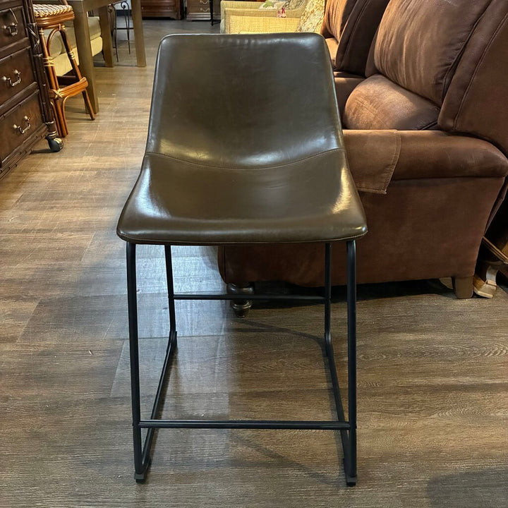 Vegan Leather Counter Height Stool - Acosta's Home