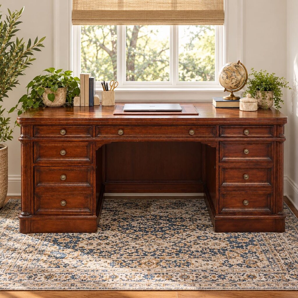 Orig. Price $3,751 - Leesburg Executive Desk - Acosta's Home