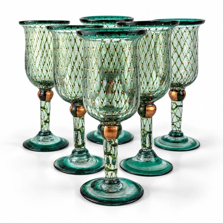 Set of 6 Handblown Water Glasses