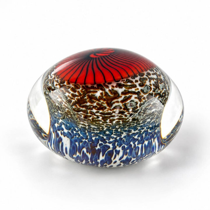 Glass Ammonite Paperweight